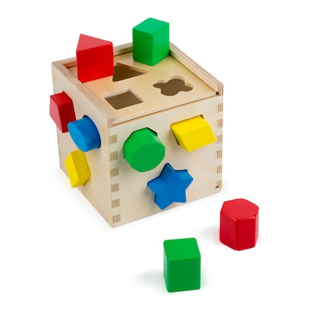 Melissa & Doug Shape Sorting Cube Classic Toy 575